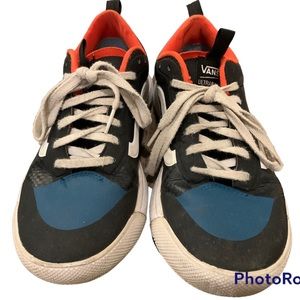 Vans ultra range blue, black, orange and white sneakers size 7.5/9